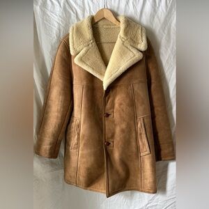 Men's Brown Shearling Jacket